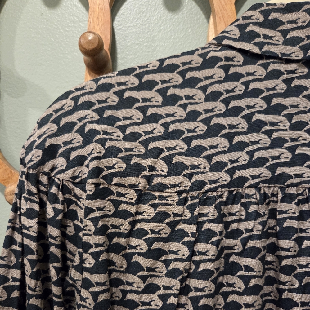 French Connection Fox Pattern Blouse - Picture 6 of 7